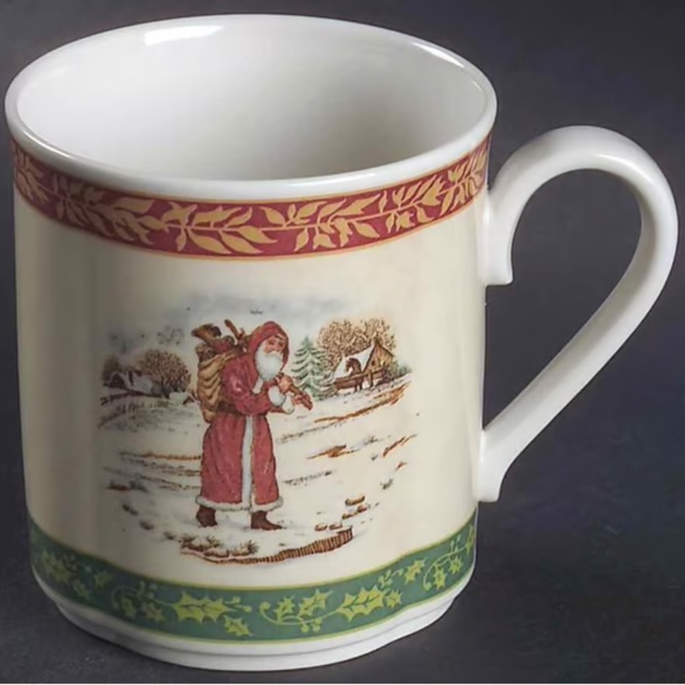 Villeroy & Boch Holiday Scenes Holiday Mug Set of 4 Brand New